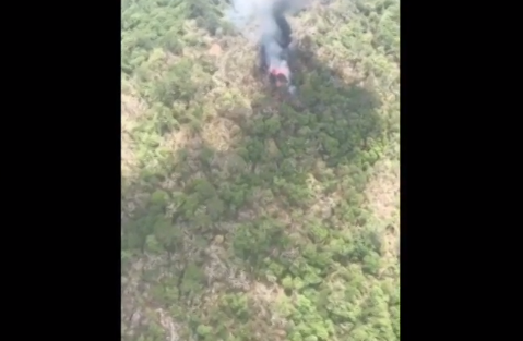 FOTO Helicóptero que cayó en Querétaro sí tenía combustible, asegura Semar (YouTube 2019)