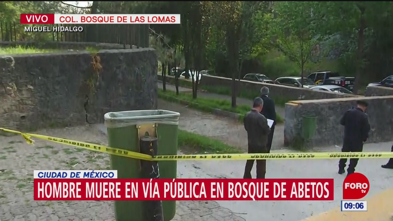 Hombre muere en vía pública en Bosques de las Lomas, CDMX
