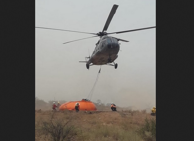 Foto: incendio forestal en Chilpancingo, 7 de mayo 2019. Twitter @CONAFOR