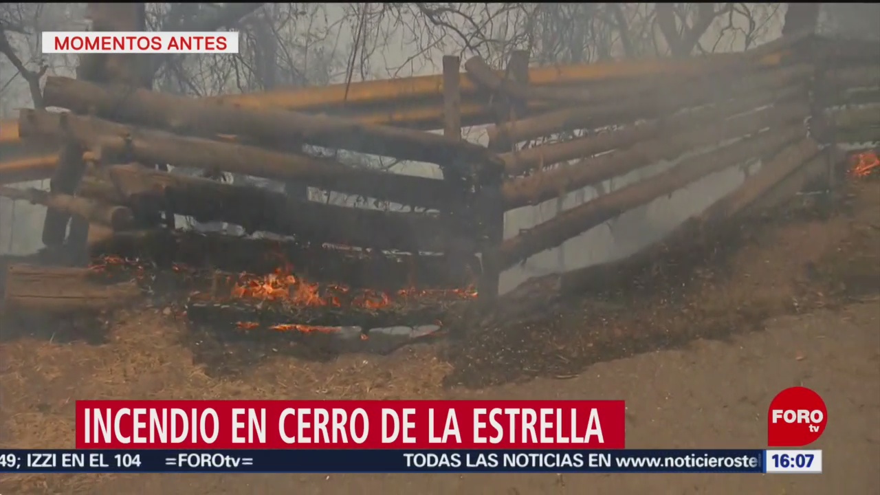 FOTO: Incendio forestal en Iztapalapa, provocado
