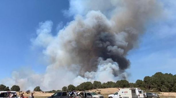 Fuerte incendio consume Sierra de La Catana, en Coahuila