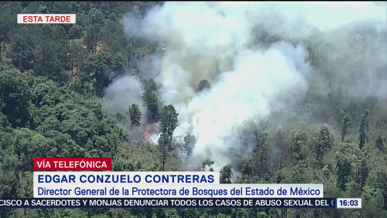Foto: Incendios consume zona boscosa de Valle de Bravo