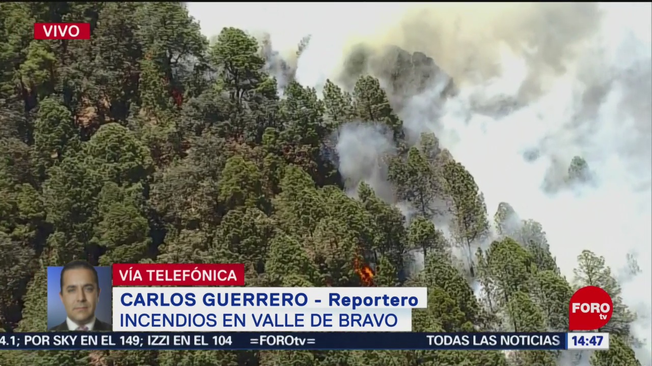 FOTO: Incendios de Valle de Bravo, desde el aire