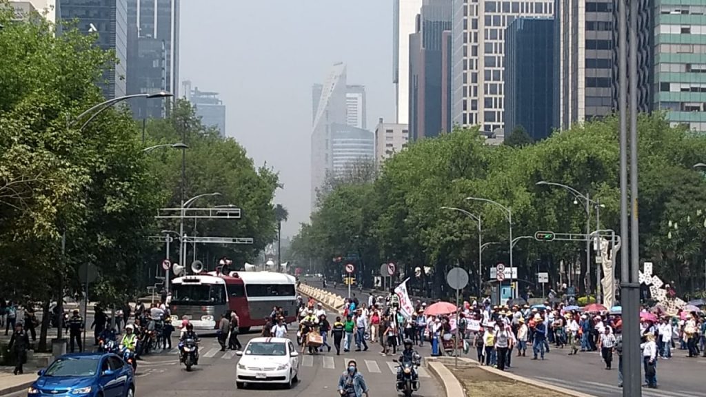 Foto Contingente marcha sobre Paseo de la Reforma por el 15 de Mayo en la CDMX 15 mayo 2019