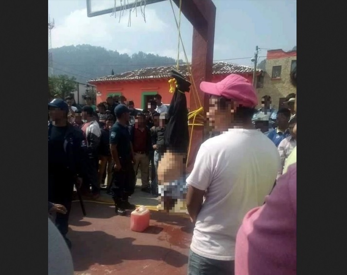 Foto: Intentan linchar a presunto ladrón en Chiapas, 3 de mayo 2019. Noticieros Televisa