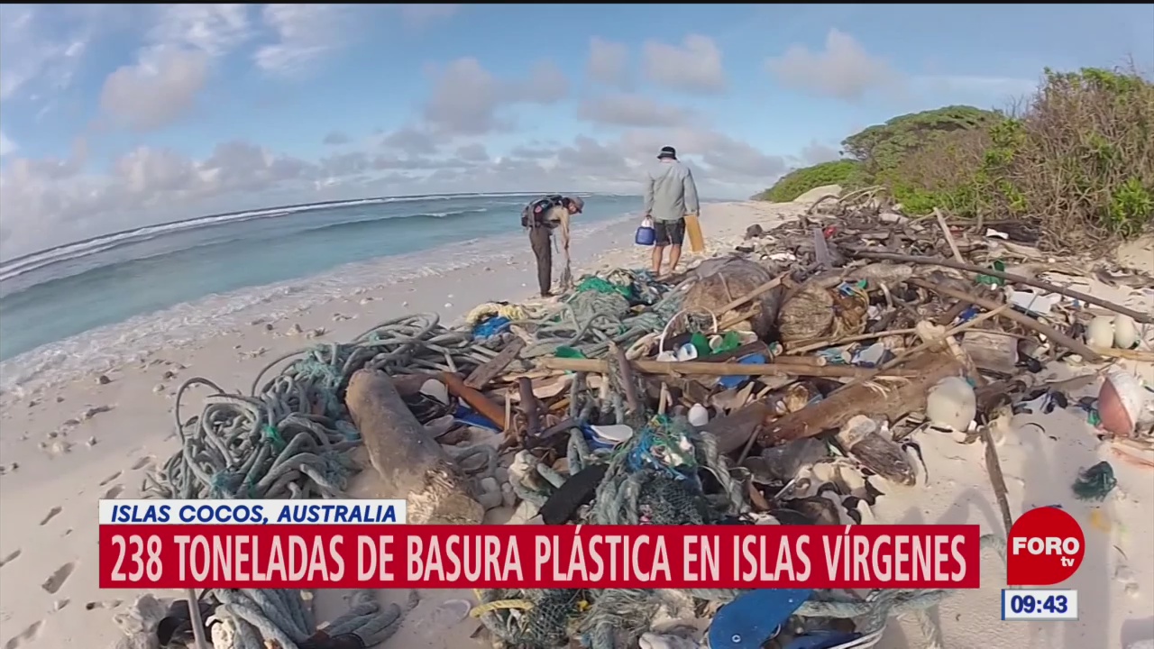 Islas Cocos de Australia, invadidas con basura de plástico