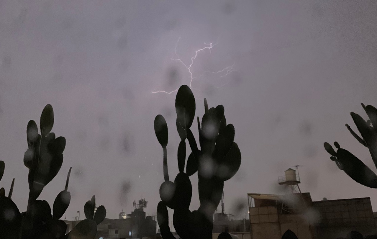 FOTO: Se registra lluvia con actividad eléctrica, 29 junio 2019