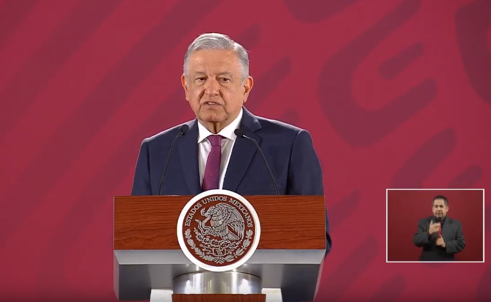 Foto: López Obrador en conferencia de prensa, 2 de mayo de 2019, Ciudad de México