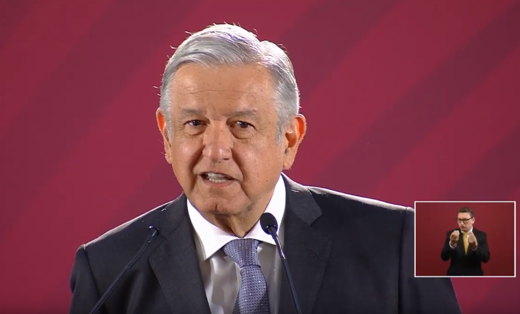 Foto: López Obrador en conferencia de prensa, 14 de mayo de 2019, Ciudad de México