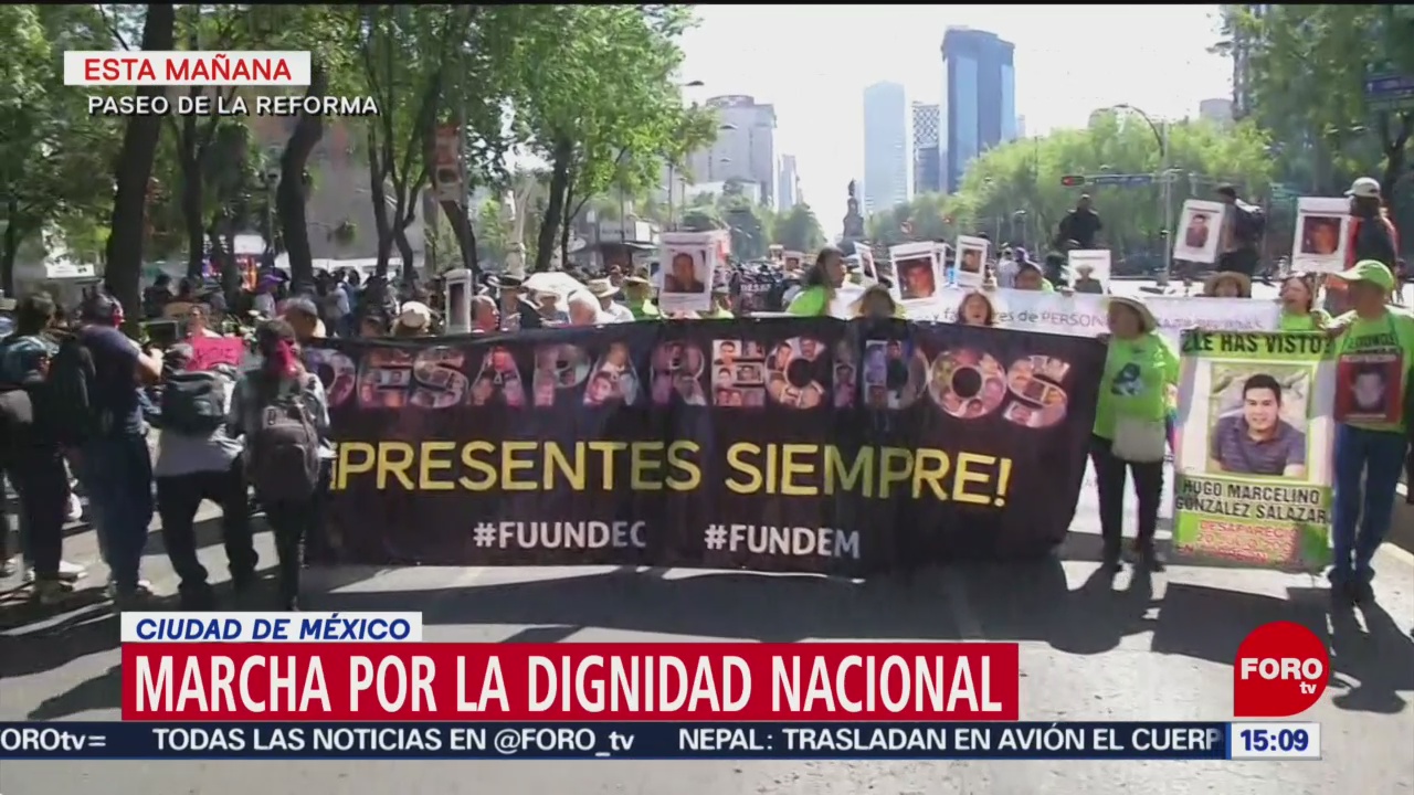 FOTO: Madres de desaparecidos marchan en la CDMX