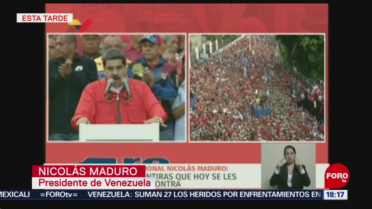 FOTO: Maduro pide a la gente que se lance a las calles para hacer justicia, 1 MAYO 2019