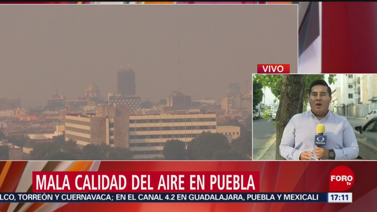 Foto: Mala calidad del aire en Puebla