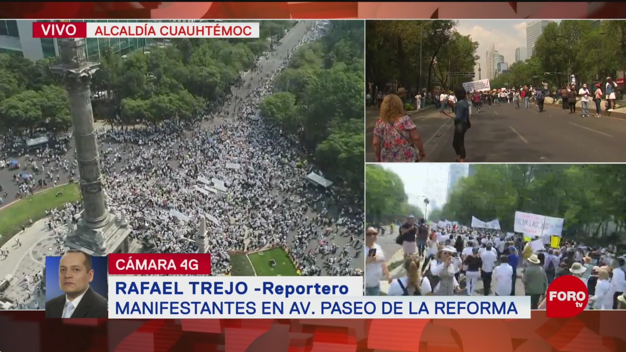FOTO:Manifestantes marchan sobre Paseo de la Reforma, 5 MAYO 2019