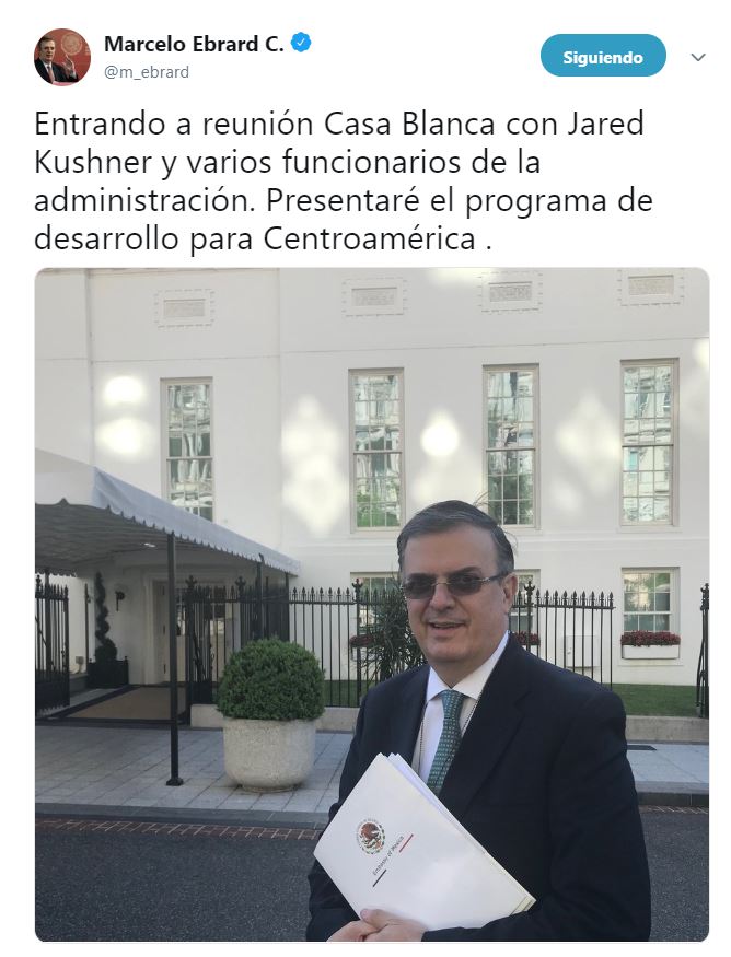 Foto Marcelo Ebrard se reúne con Jared Kushner en la Casa Blanca 24 mayo 2019