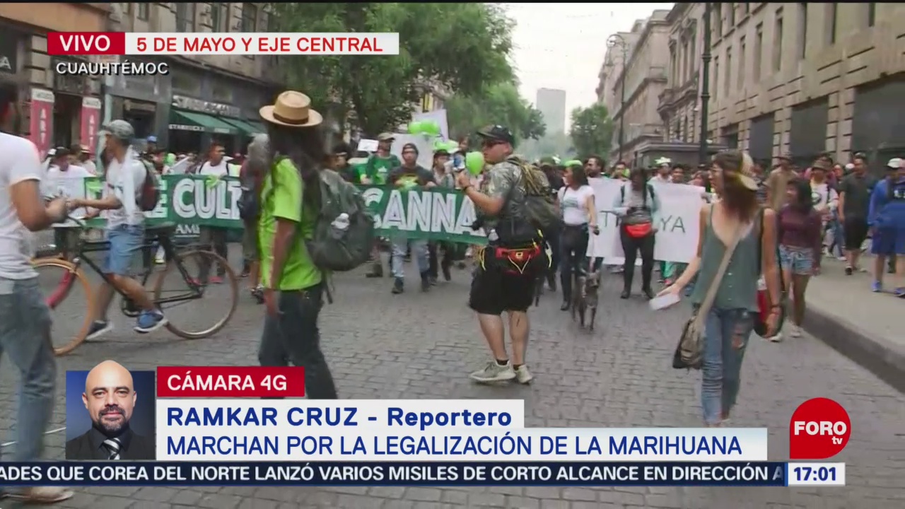 FOTO: Marchan por legalización de la marihuana en CDMX, 4 MAYO 2019