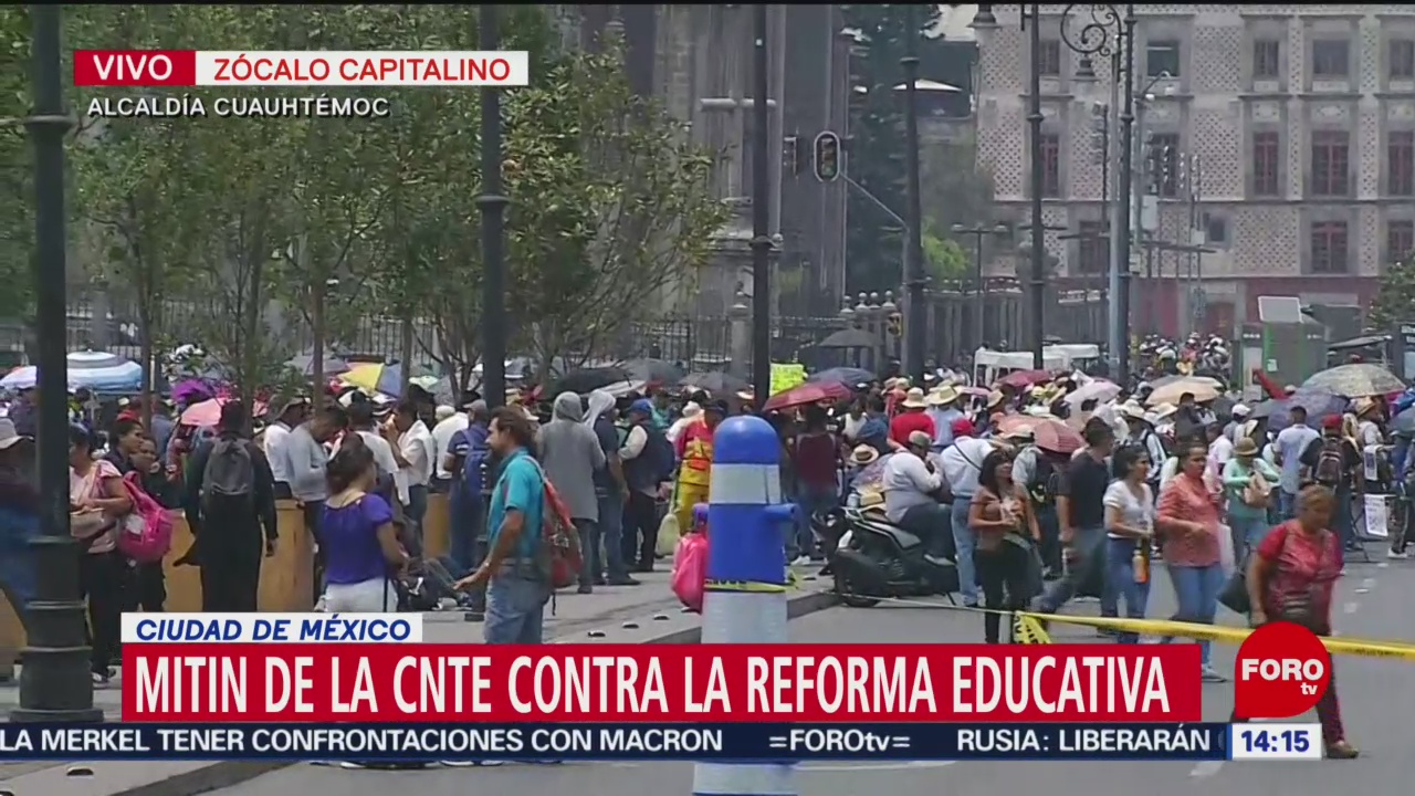 Foto: Mítines de la CNTE contra la Reforma Educativa