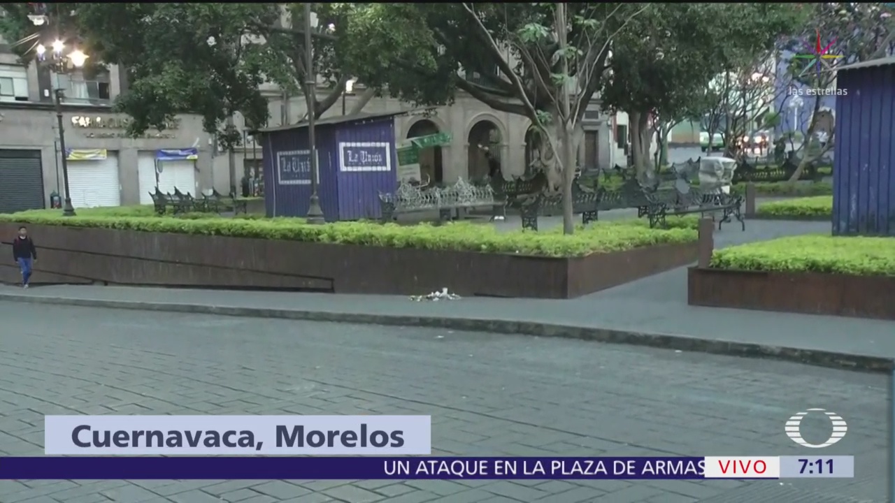 Montan ofrendas tras balacera en Zócalo de Cuernavaca