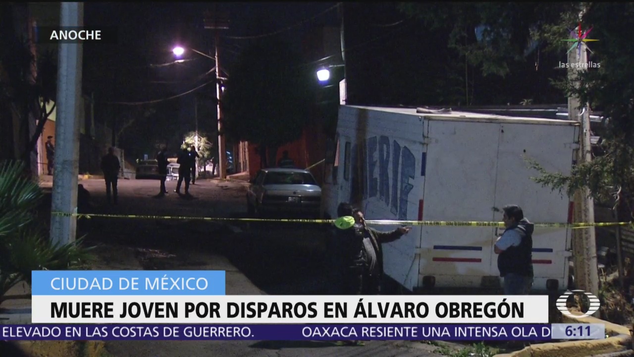 Muere joven por disparos en Álvaro Obregón, CDMX