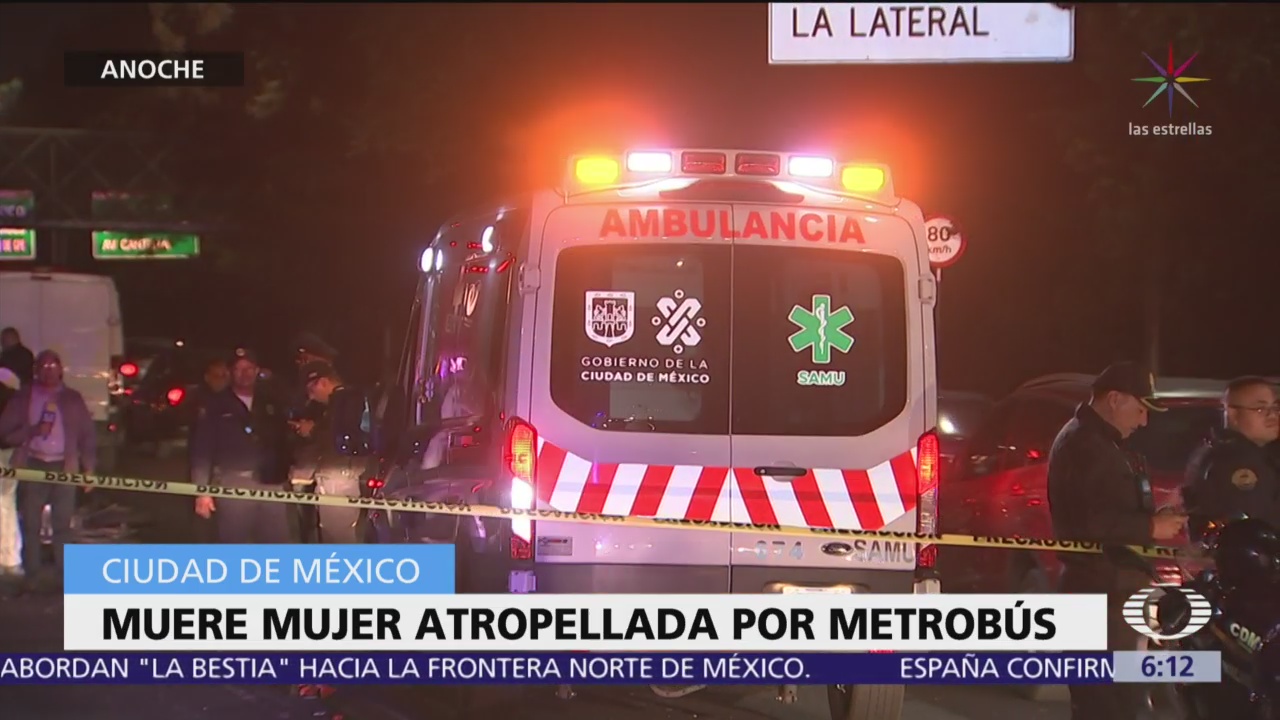 FOTO: Muere mujer atropellada por Metrobús en CDMX, 1 MAYO 2019