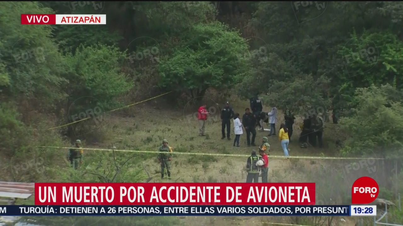 Foto: Muere Persona Accidente Avioneta Atizapán 3 de Mayo 2019