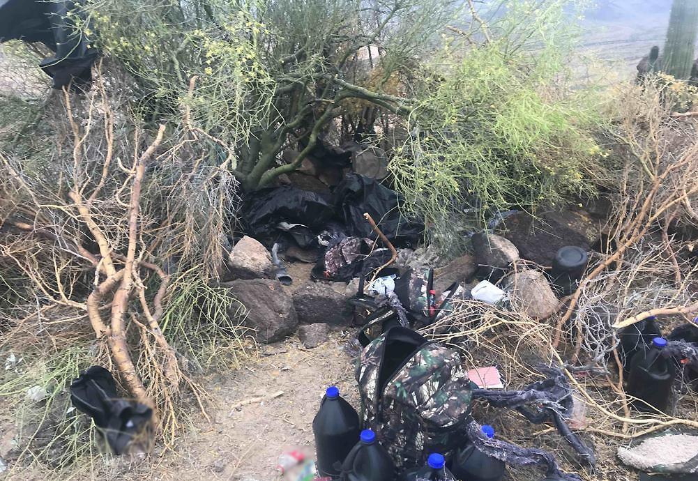 Aseguran narcocampamento en Sonora; hay 14 detenidos