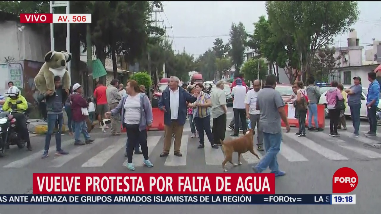Foto: Protesta Bloqueo Falta Agua Gam CDMX 24 Mayo 2019
