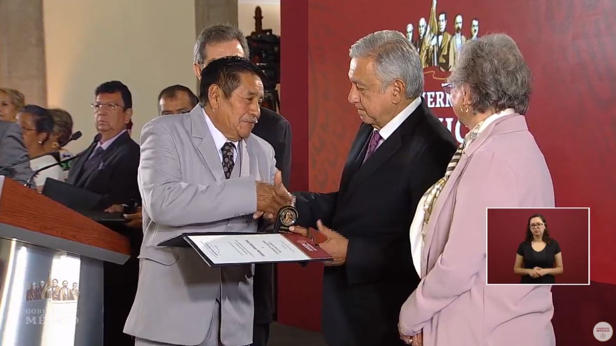 Foto:El presidente de México, Andrés Manuel López Obrador, conmemoró el Día del Maestro, 15 mayo 2019