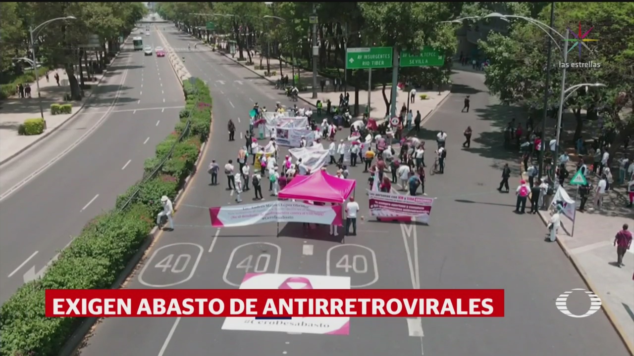 Pacientes con VIH protestan por desabasto de antirretrovirales