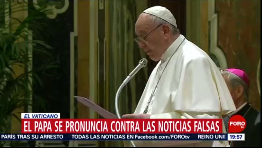 FOTO: Papa se pronuncia contra las noticias falsas, 18 MAYO 2019