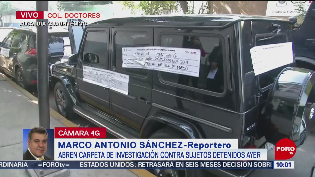 FOTO: PGJCDMX abre carpeta de investigación contra sujetos atrincherados en camioneta, 18 MAYO 2019