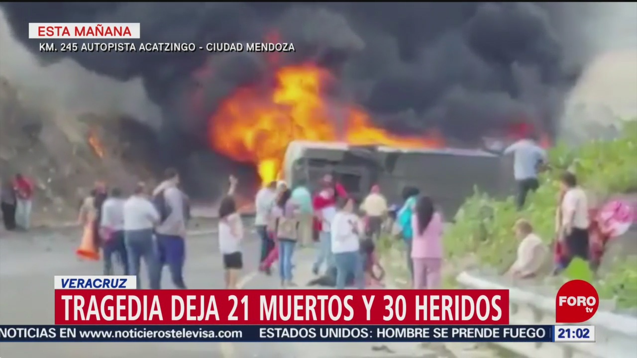Foto: Choque Autobus Pasajeros Veracruz Muertos 29 Mayo 2019