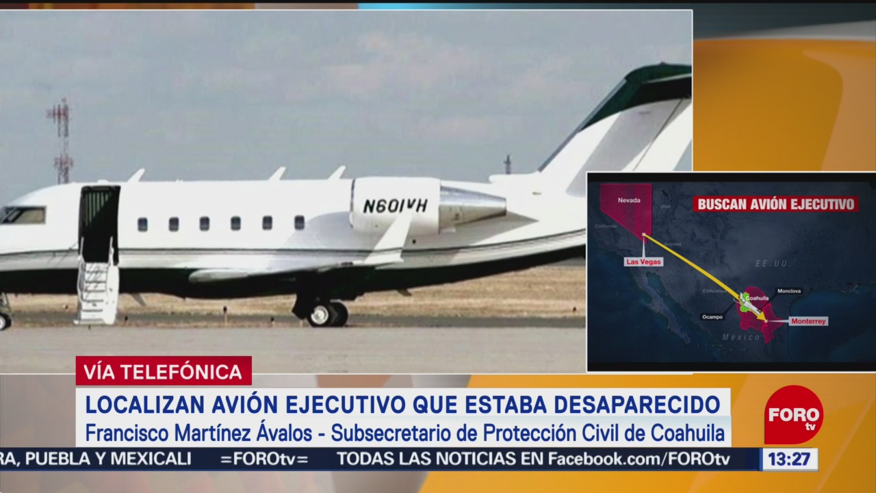FOTO: Posible localización de avión ejecutivo desaparecido en Coahuila