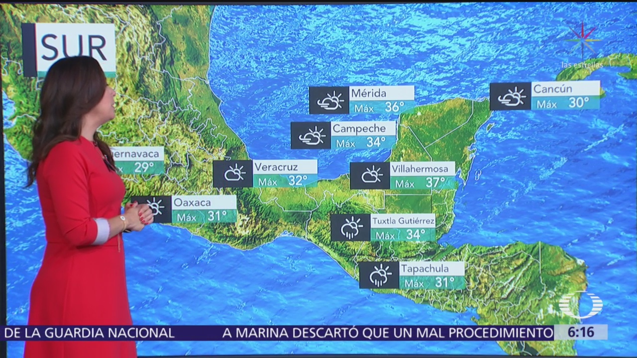 Prevén tormentas en seis estados de la República Mexicana