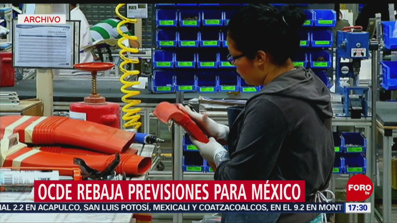 FOTO: Previsiones de OCDE para el crecimiento económico de México