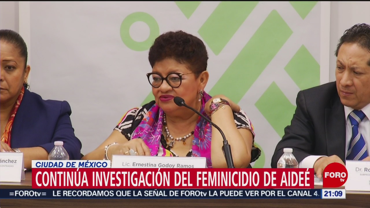 Foto: Procuraduría CDMX Investigación Feminicidio Aideé CCH Oriente 20 Mayo 2019