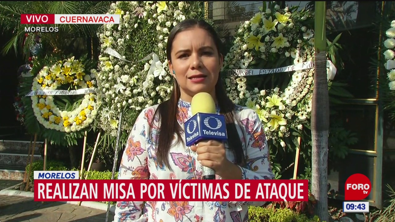 Realizan misa por víctimas de tiroteo en Cuernavaca