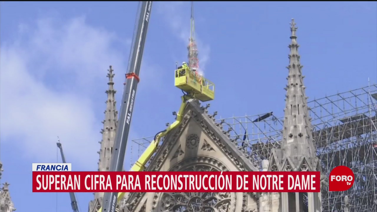 Foto: Reconstrucción Catedral Notre Dame 2 de Mayo 2019