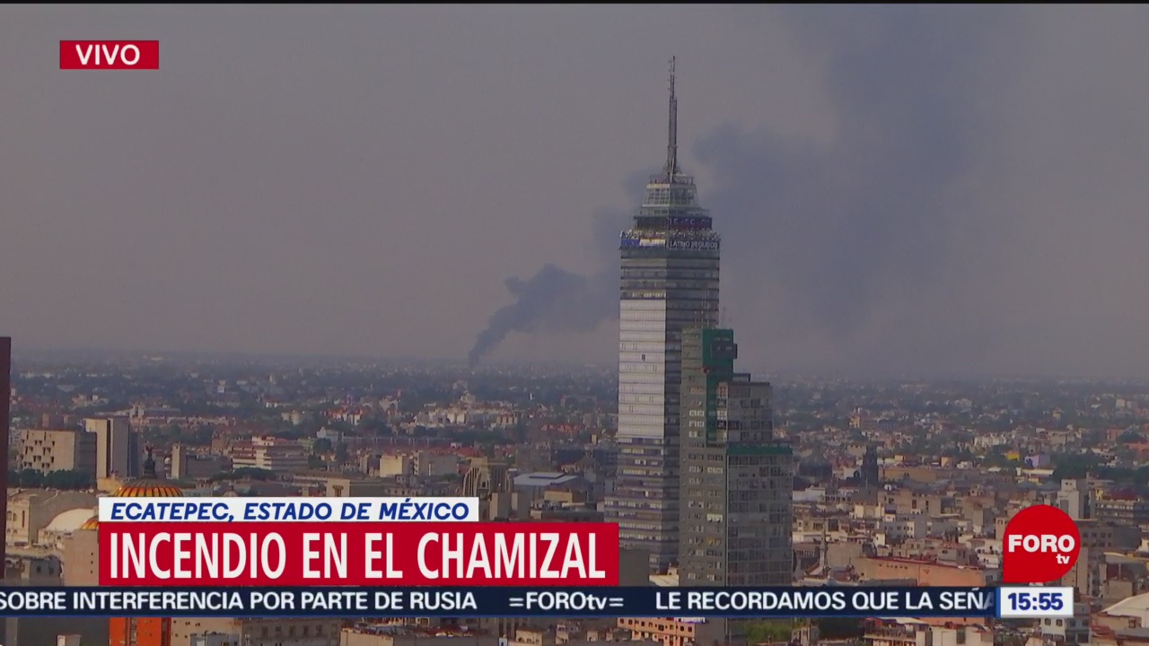 FOTO: Reportan incendio en El Chamizal, Ecatepec