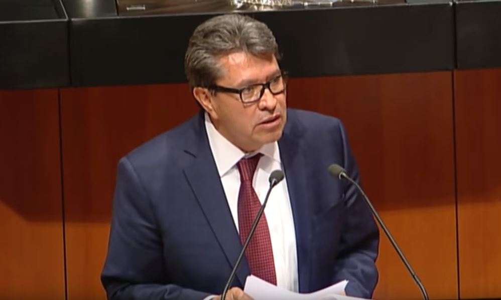 Imagen: El coordinador de los senadores de Morena, Ricardo Monreal, el 10 de mayo de 2019 (Senado de la República YouTube)