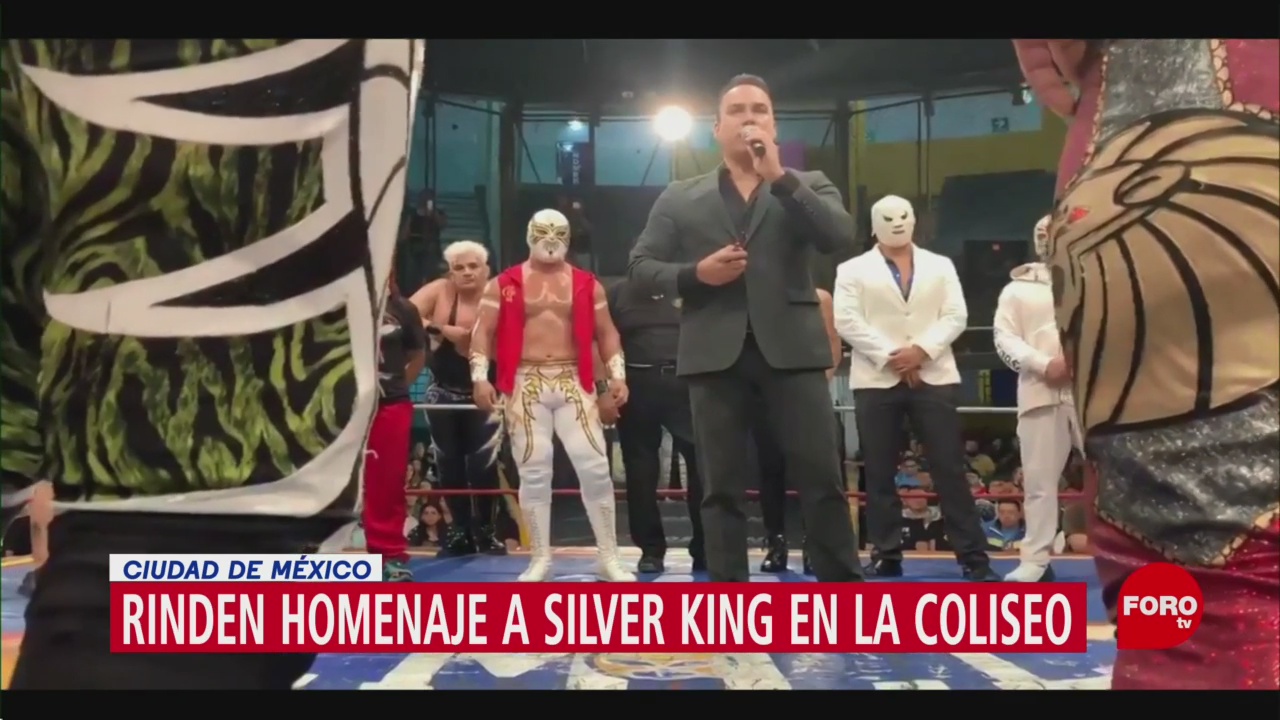 FOTO: Rinden homenaje a Silver King en la Coliseo en CDMX, 12 MAYO 2019
