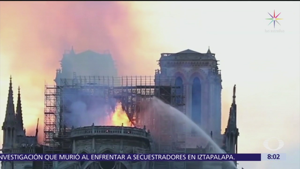 Robot impidió desplome de Notre Dame durante incendio