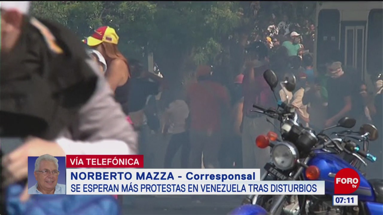 FOTO: Se esperan más protestas en Venezuela tras disturbios, 1 MAYO 2019
