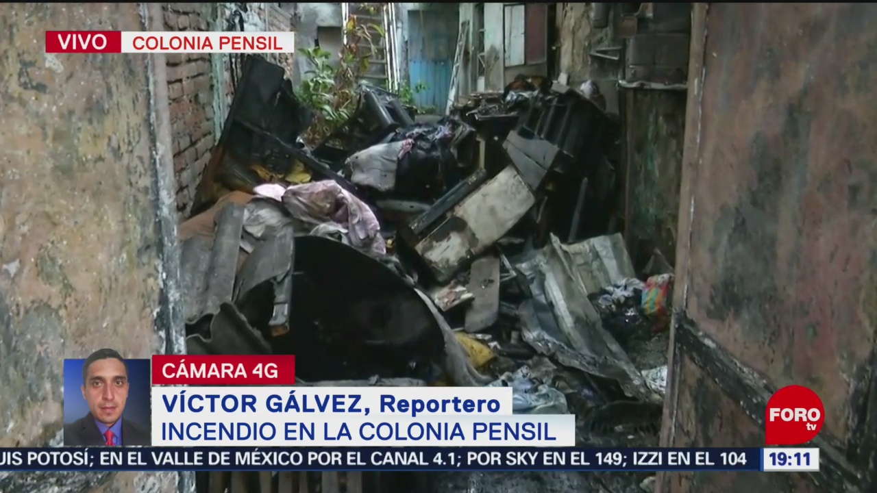 FOTO: Se incendia casa en colonia Pensil, alcaldía Miguel Hidalgo; no hay heridos, 18 MAYO 2019