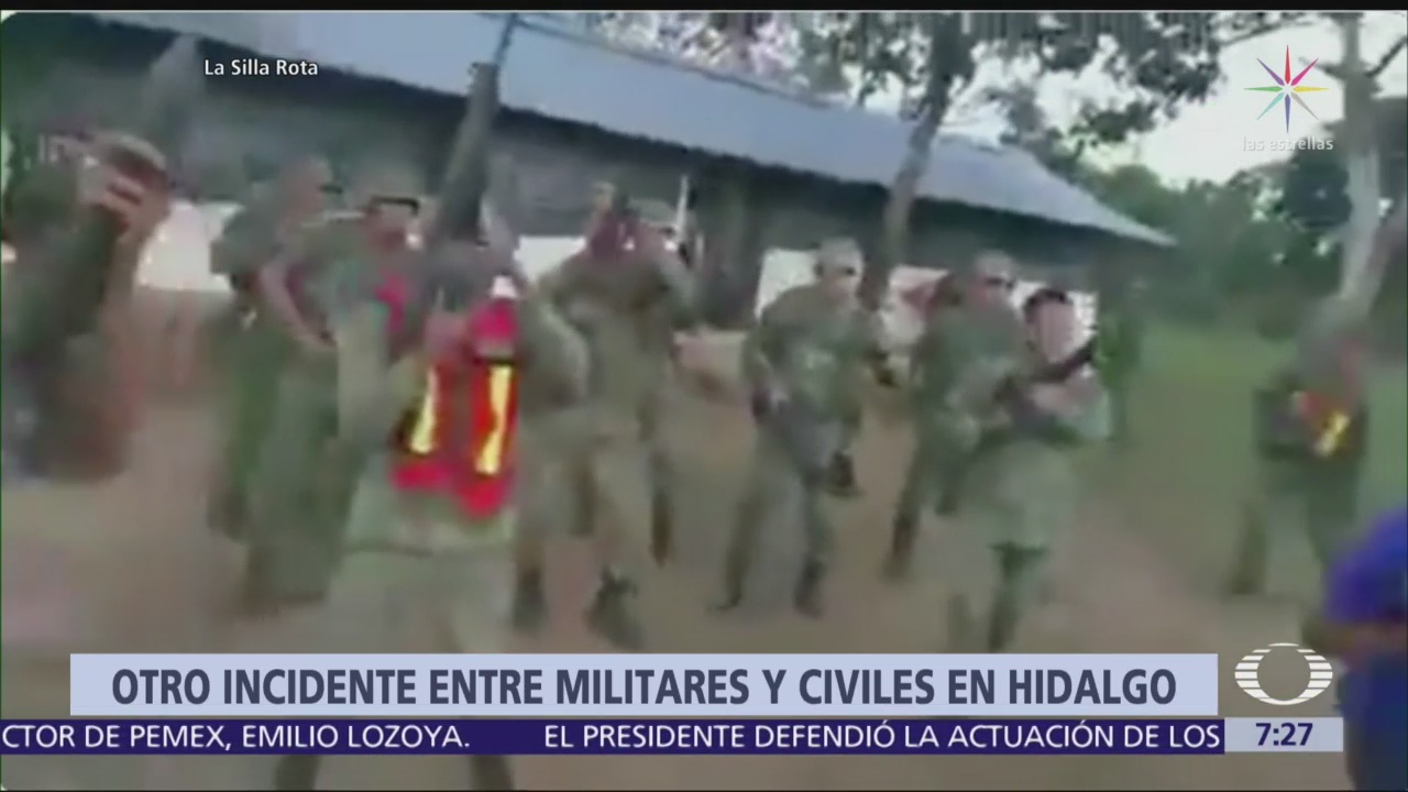 Se registra otro incidente entre militares y civiles en Hidalgo
