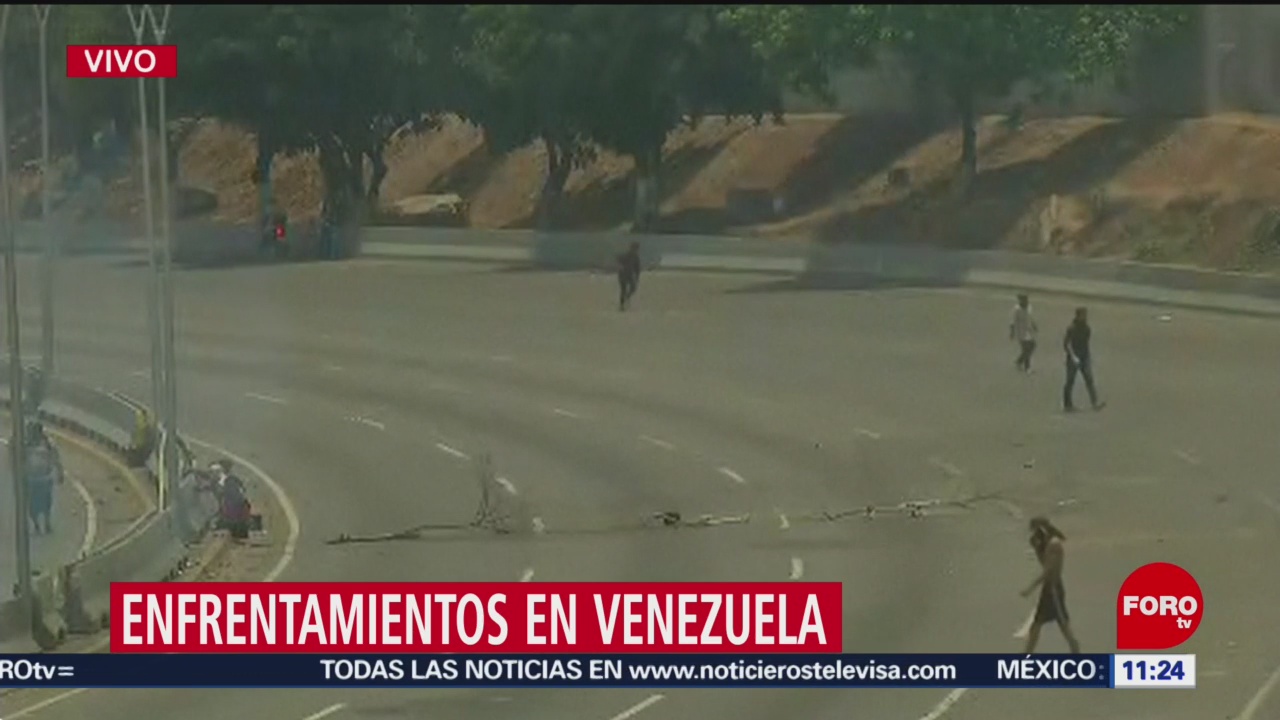 FOTO: Se registran nuevos enfrentamientos en Venezuela, 1 MAYO 2019