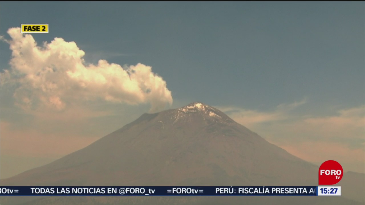 Foto: Semáforo de alerta del Popocatépetl regresa a amarillo fase 2