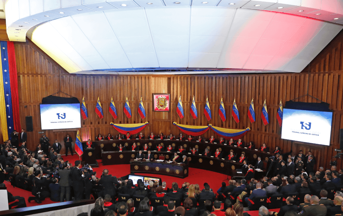 Foto: Sesión en el Tribunal Supremo de Justicia de Venezuela, 24 de enero de 2019, Caracas