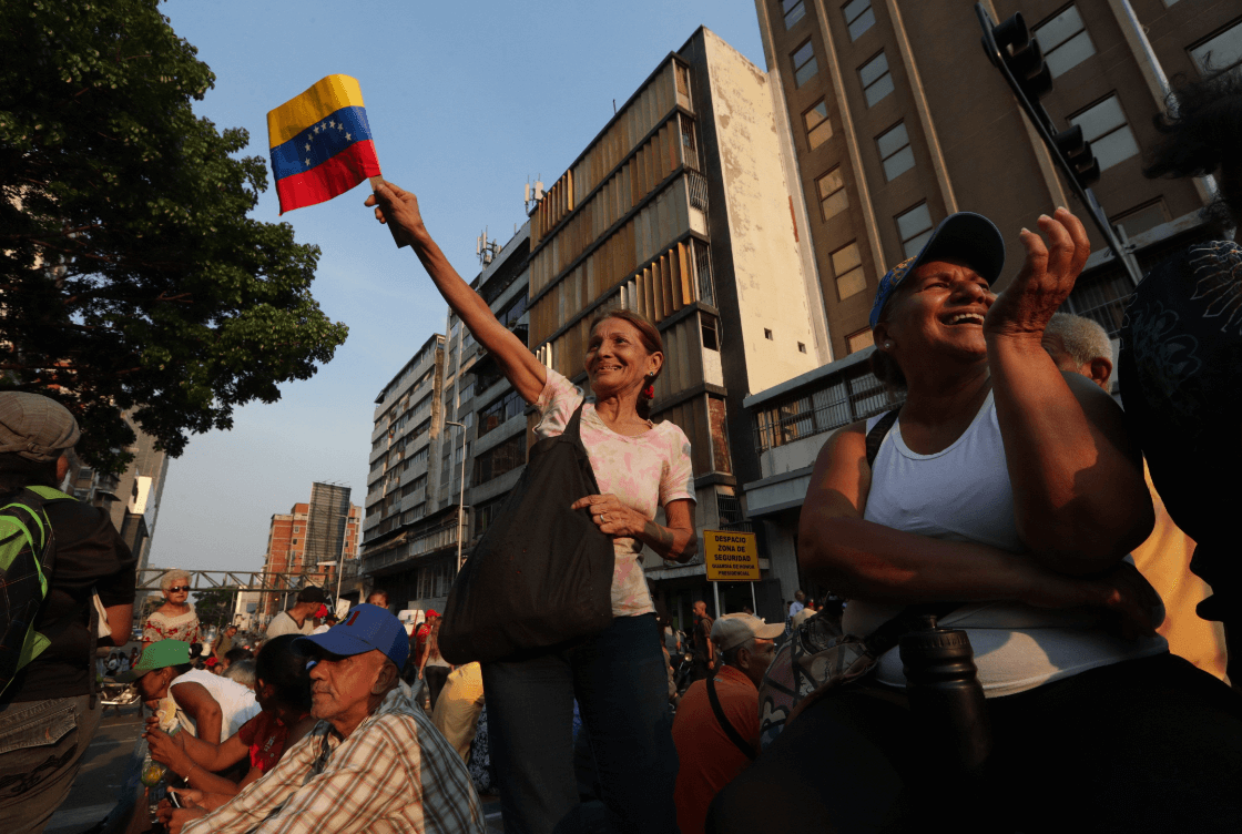 Foto: Simpatizantes de Maduro participan en manifestación, 30 de abril de 2019, Caracas