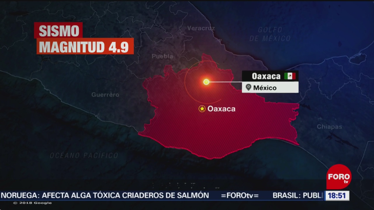FOTO: Sismo de magnitud 4.0 se registró en Salinas Cruz, Oaxaca