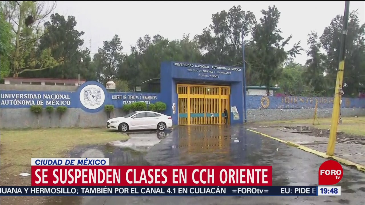 FOTO: Suspenden clases para este jueves en el CCH-Oriente, 1 MAYO 2019